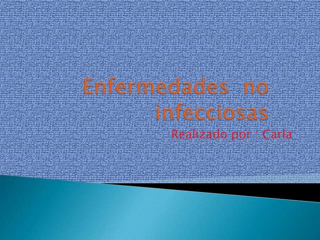 Enfermedades  no  infecciosas   copia