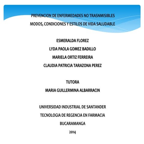 Enfermedades no transmisibles  