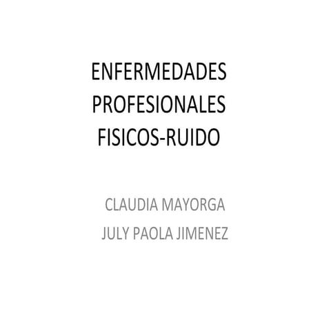 Enfermedades profesionales
