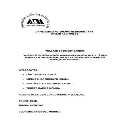 Enfermedades respiratorias