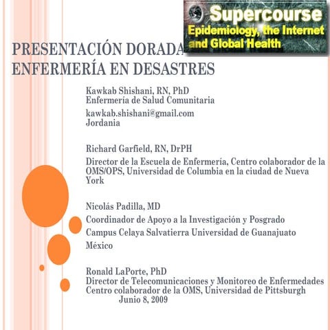 procedimientos de Enfermería en desastres.ppt