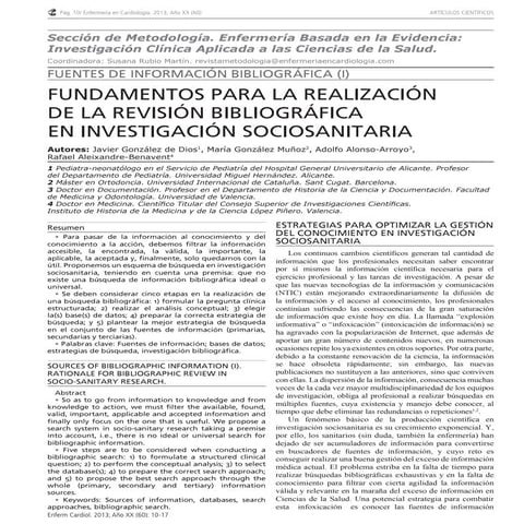 Enfermeria cardiologia 2014 (i)  fuentes información