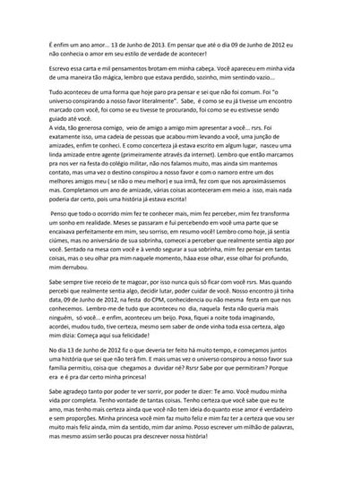 é Enfim um ano amor