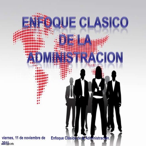 Enfoque clasico de la administracion