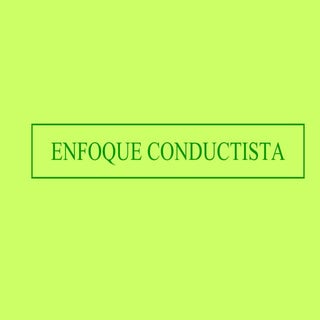 Enfoque conductista