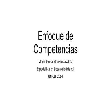 Enfoque por competencias 