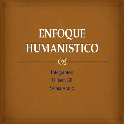 Enfoque humanistico diapositiva