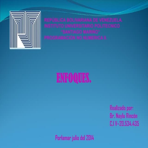 Enfoques