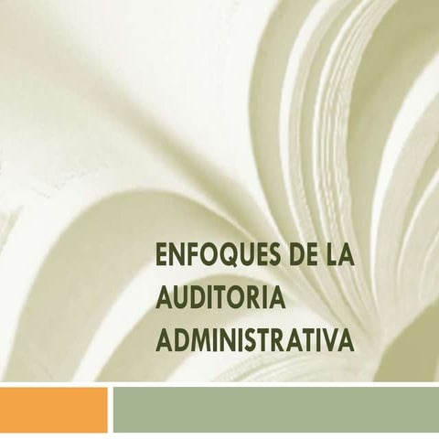 Fases de la auditoria administrativa | PDF
