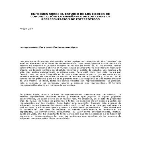 Enfoques sobre el estudio de los medios de comunicación