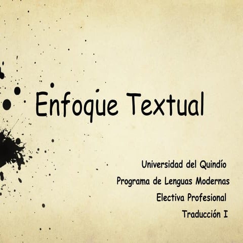 Enfoque Textual
