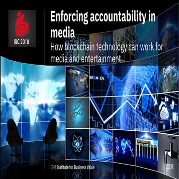 Enforcing accountability in media using blockchain