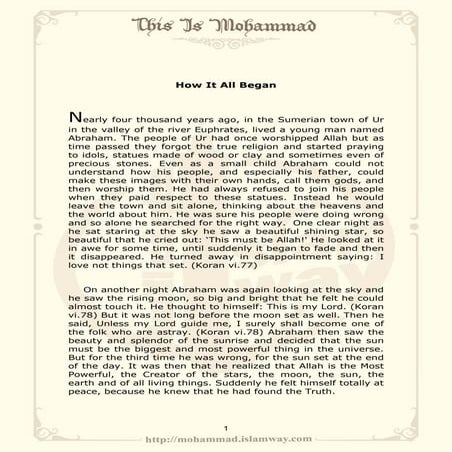 Biography of Prophet Muhammad