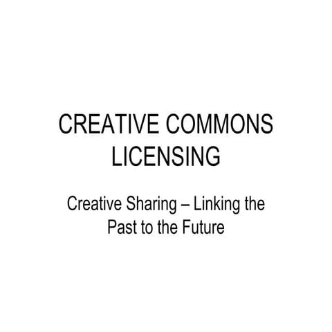 Eng 107   Powerpoint Presentation   Creative Commons