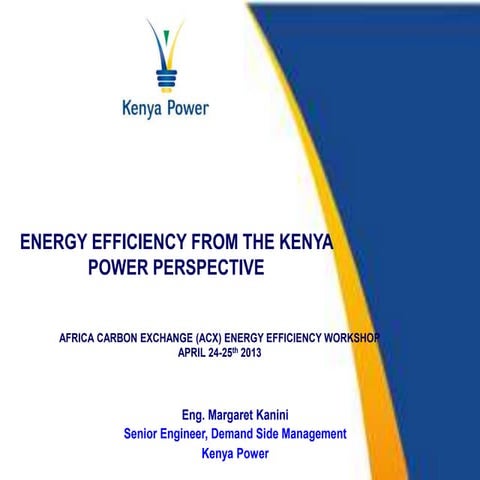 Energy Efficiency: A kenya power perspective