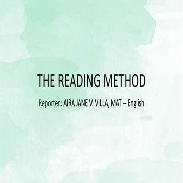 The Reading Method