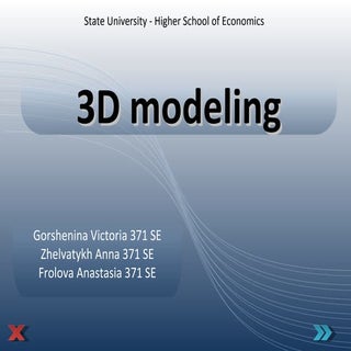 3D Modelig presentation (.ppt) 371 SE