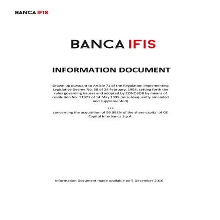 Information Document