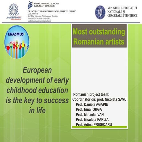 Most outstanding Romanian artists (English) | PPTX