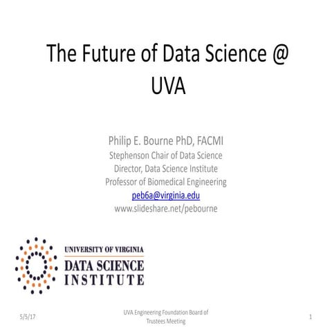 The Future of Data Science @ UVA