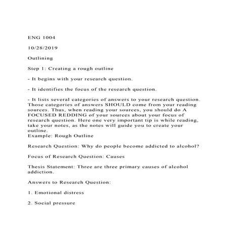 ENG 100410282019OutliningStep 1 Creating a rough .docx