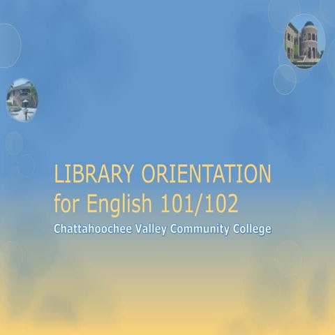 Library Orientation (ENG101) | PPTX