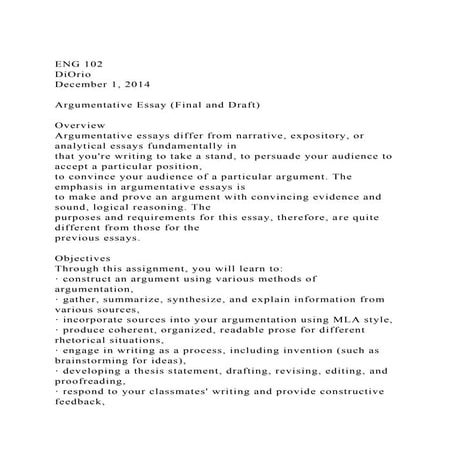 ENG 102DiOrioDecember 1, 2014Argumentative Essay (Final an.docx