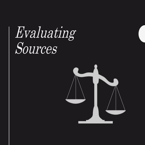 Evaluating Sources