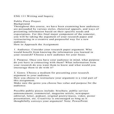 ENG 111 Writing and InquiryPublic Piece ProjectBackgroundT.docx
