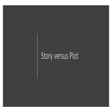 Story vs Plot