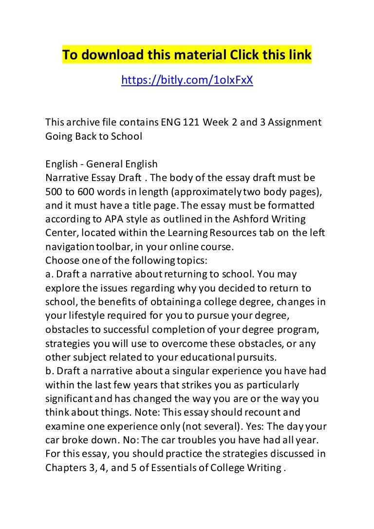 Eng 121 outline for returning back to school 02 picture