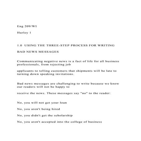 How to write Negative Messages | PPT