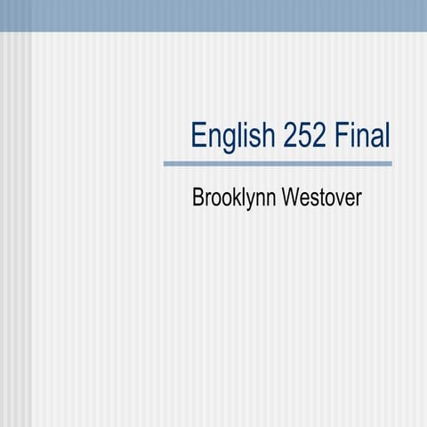 Eng 252 final
