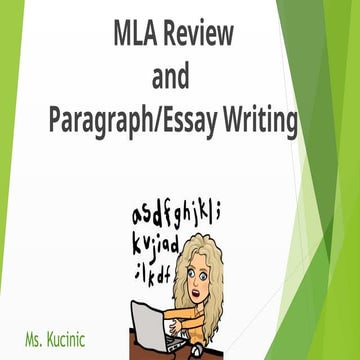 ENG4UQ -  MLA Review and Paragraph_Essay Writing .pptx