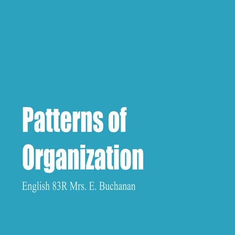 Eng 83 r transitions and patterns of organization