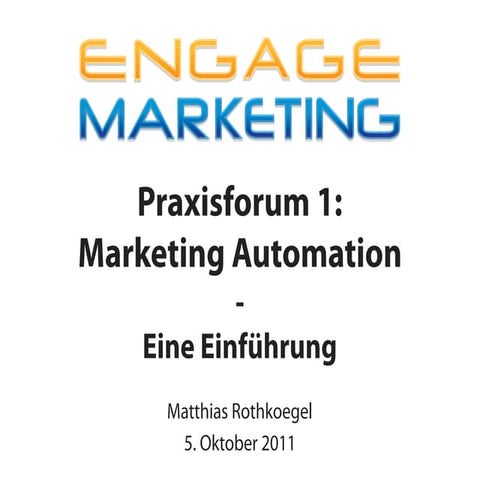 Marketing Automation - Eine Einführung