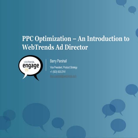 An Introduction to Webtrends Ad Director
