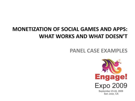 Engage 2009 Virtual Goods Panel