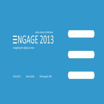 Engage 2013 - Mobile solution strategies