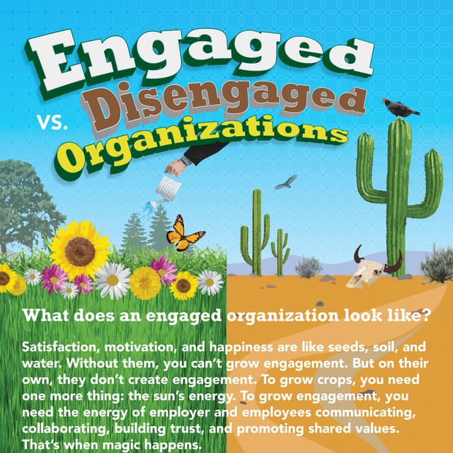 Infographic: Engaged vs. Disengaged Organizations