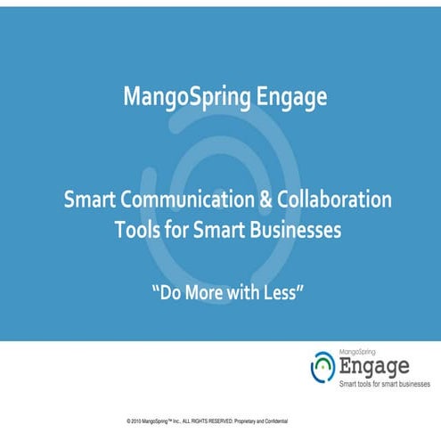 MangoSpring Engage Introduction