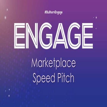 Engage London Marketplace Speed Pitch
