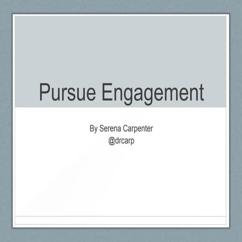 Engagement and Journalism