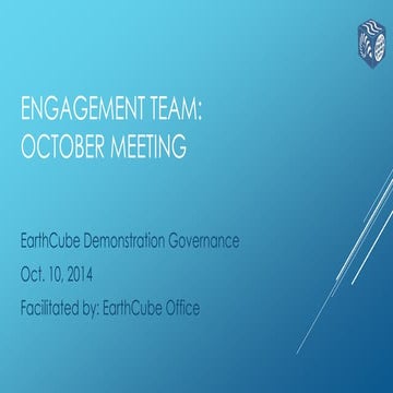 Engagement Team monthly meeting 10.10.2014