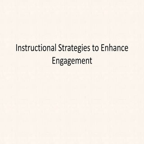 Engagement Techniques