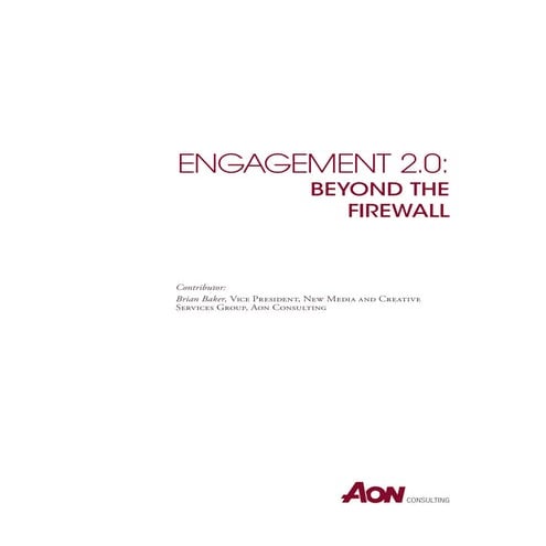 Engagement 2.0: Beyond the Firewall