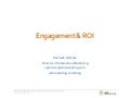 Engagement And ROI of Social Media