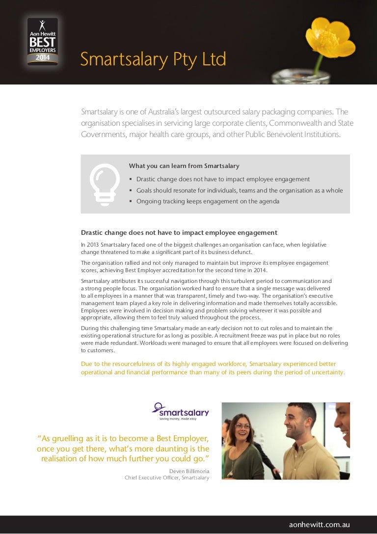 A Case study in employee engagement