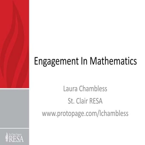 Engagement in mathematics 2013