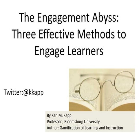 B.Y.O.D.: The Engagement Abyss: Three Effective Methods to Engage LearnersEng...